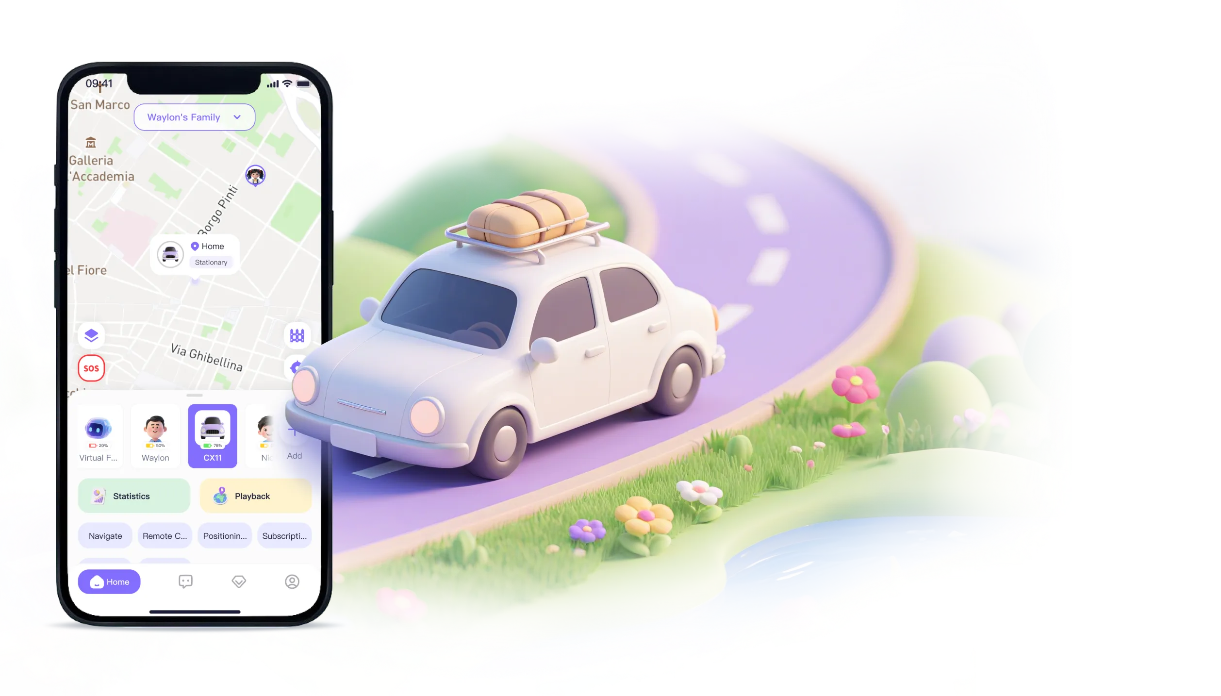 车辆守护场景示意图