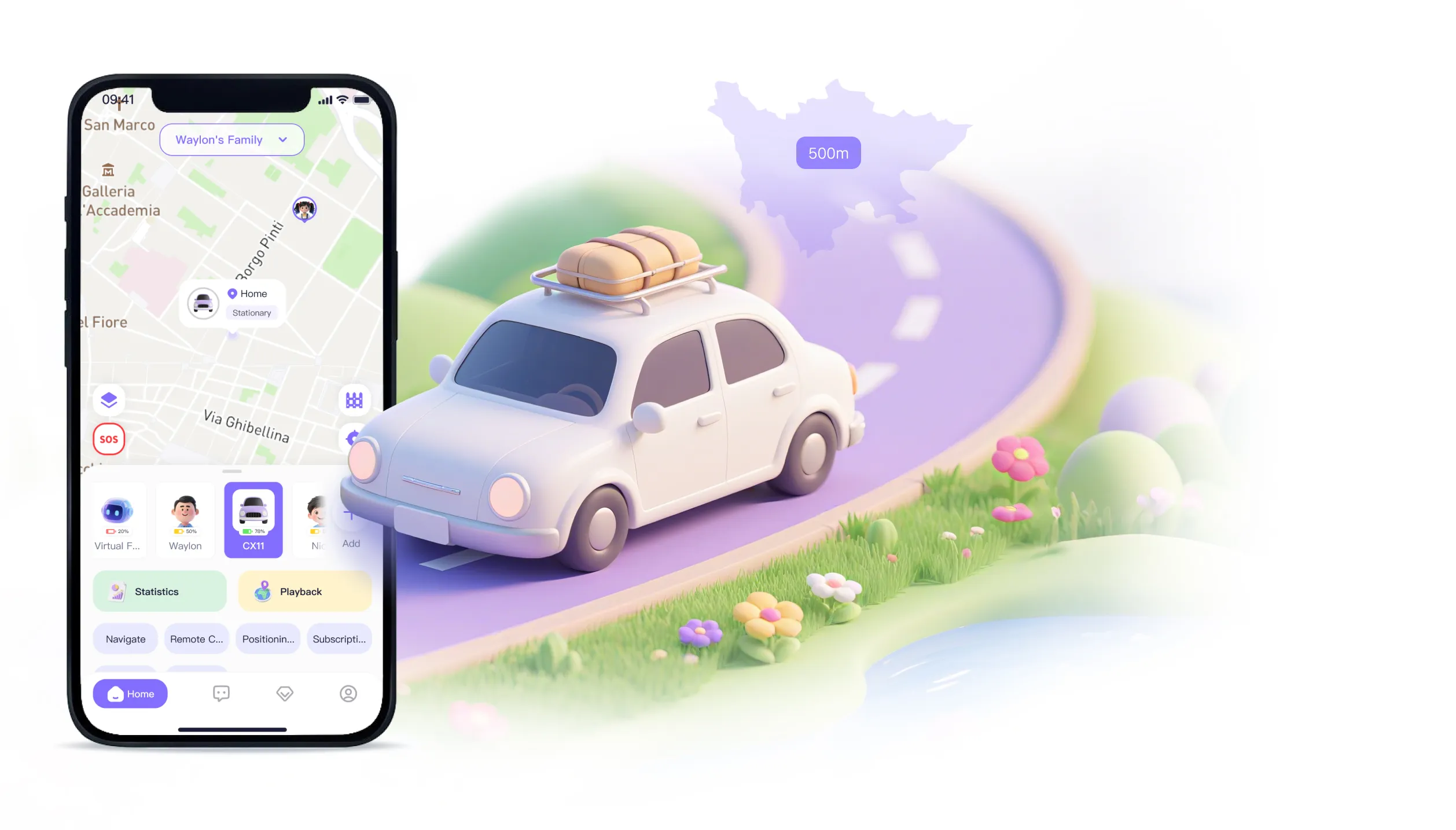 车辆守护场景示意图