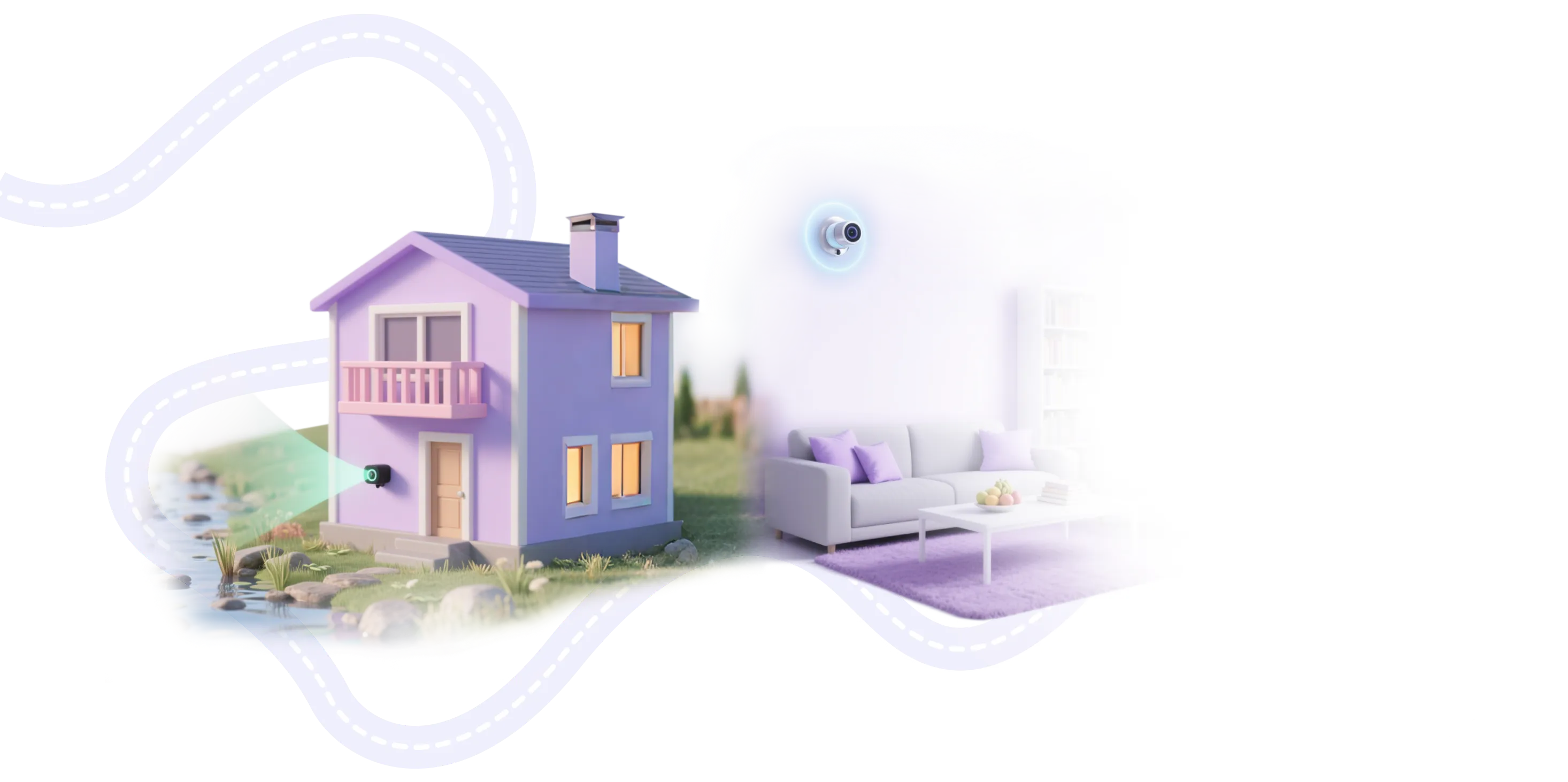 家庭安防场景示意图