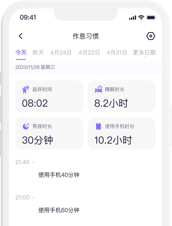 专属数据报告界面