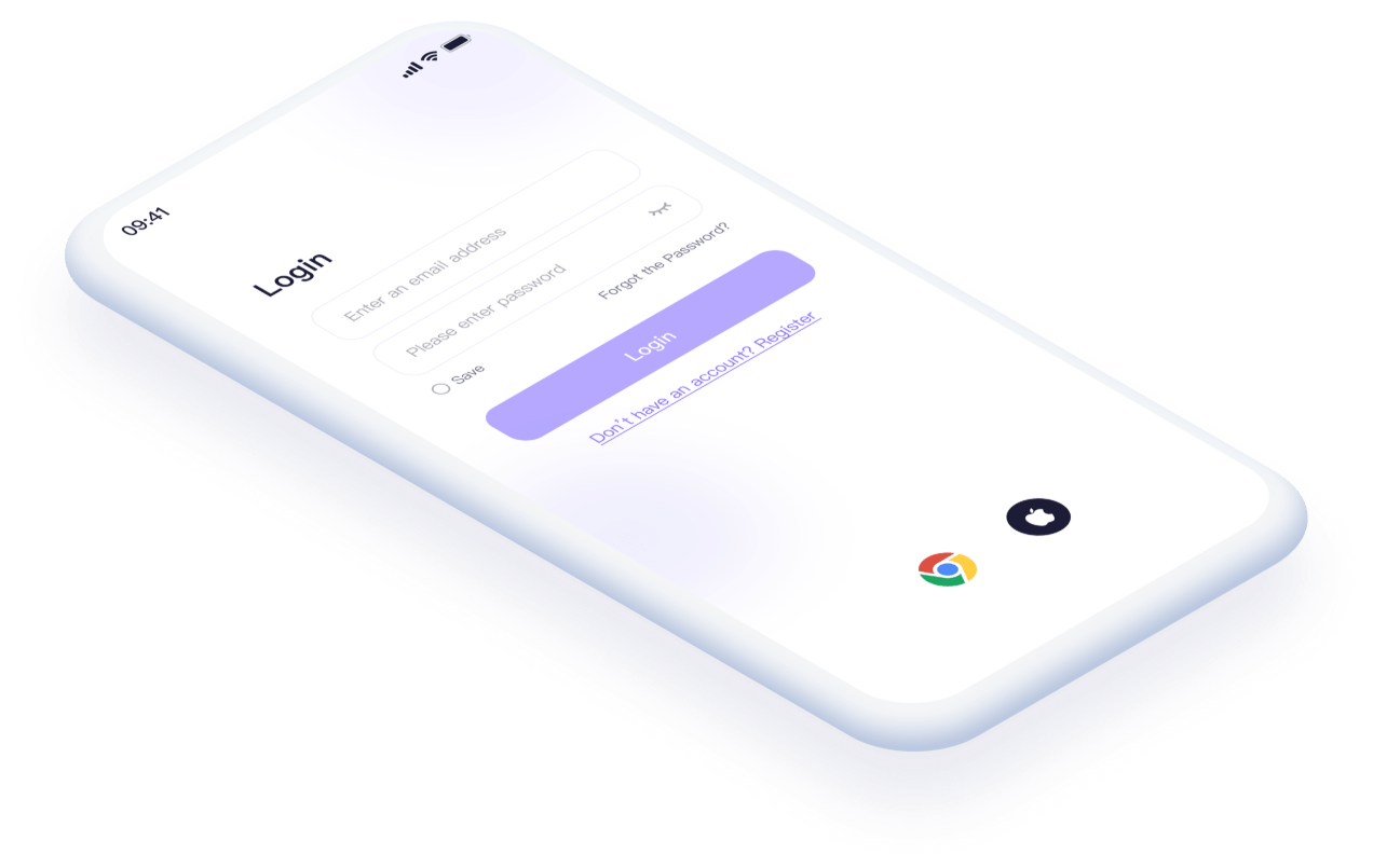 Complete your registration in the app